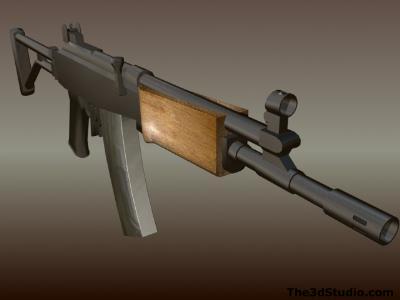 Modeling a Low Poly Galil Rifle