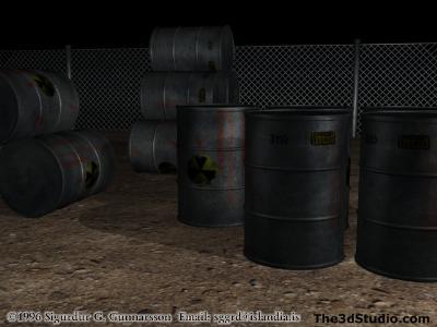 Rusty Metal Barrel