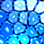 Blue Honeycombs Texture